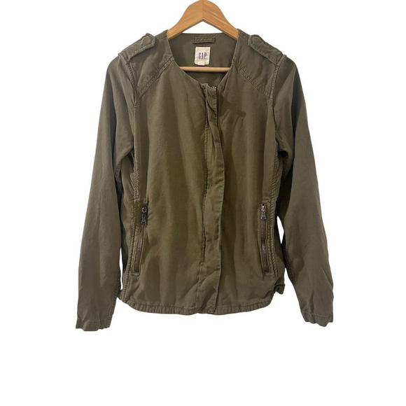 Gap Jackets & Blazers - Gap Jacket Women's Size S Military Style Green Lightweight Utility Full Zip